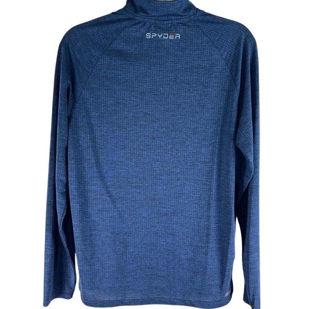 Spyder Active Mens Small 1/4 Zip Pullover Bundle Blue Green Stretch Gym - Picture 3 of 14